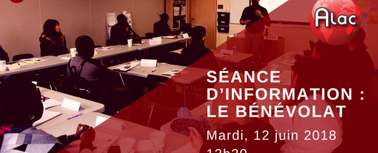 Séance d’information : Le bénévolat