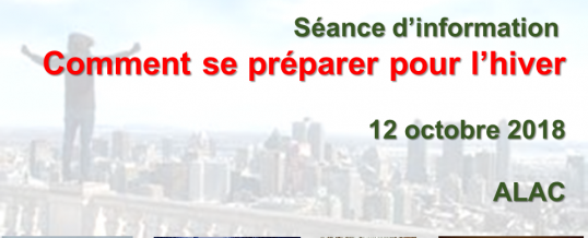Séance d’information : Comment se préparer pour l’hiver